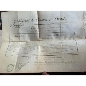 Empire And Restoration Cavalier Diploma Set