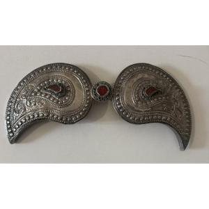 Silver Ottoman Belt Buckle