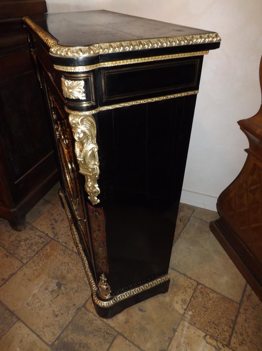 Meuble d'Appui Napoléon III Boulle /porcelaine Sevres/bronze-photo-1