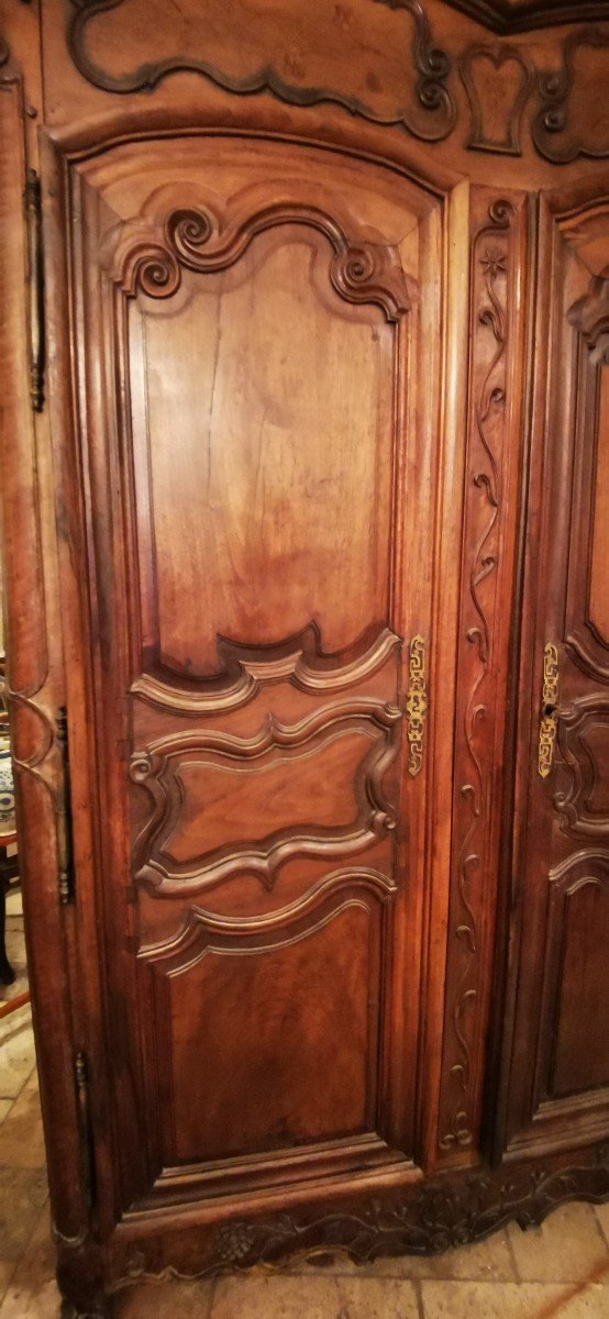 Armoire Provençale Louis XV XVIII -photo-4