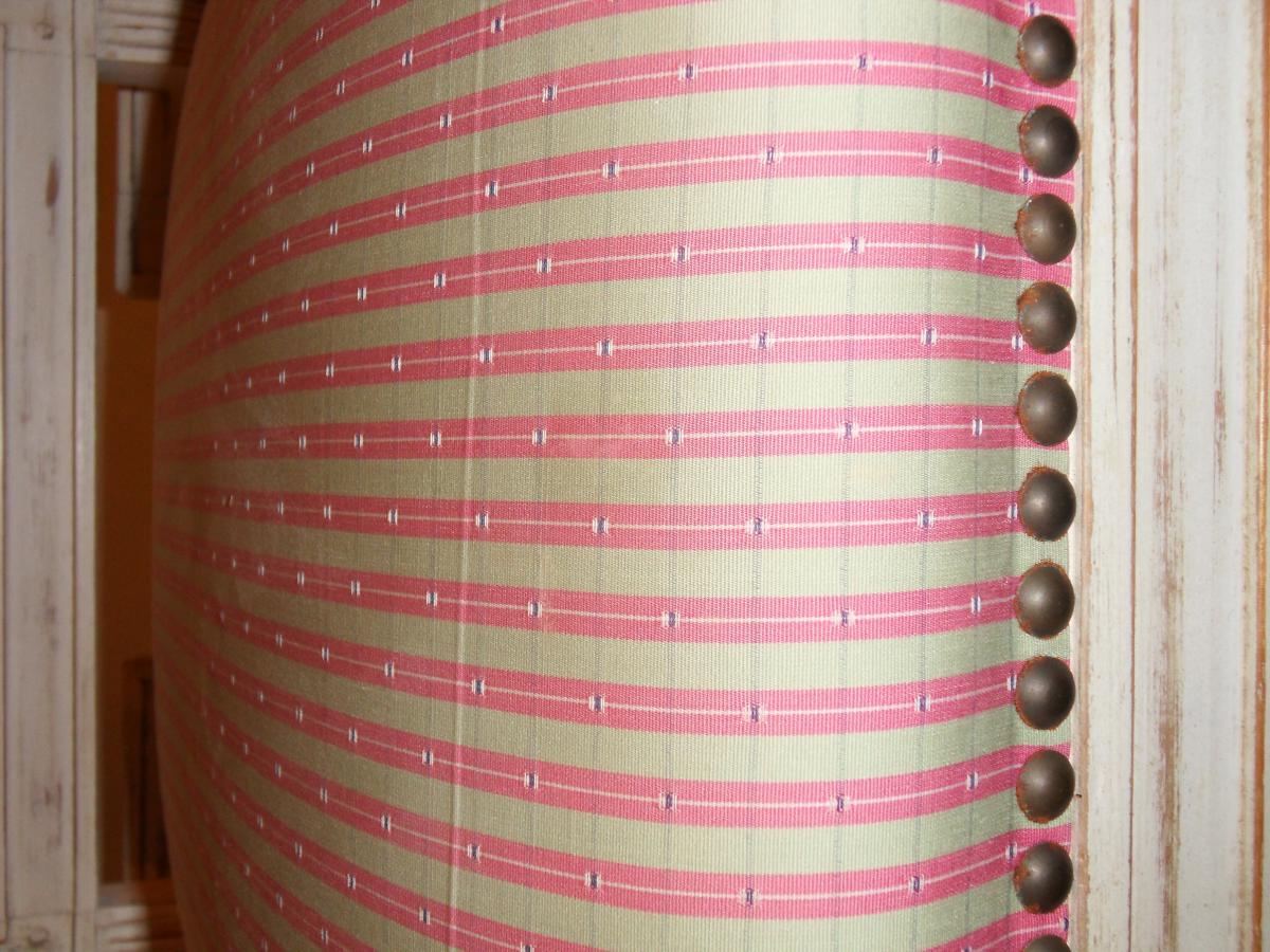 Suite Of 12 Chairs Painted Directory, Tapestry Silk-photo-5