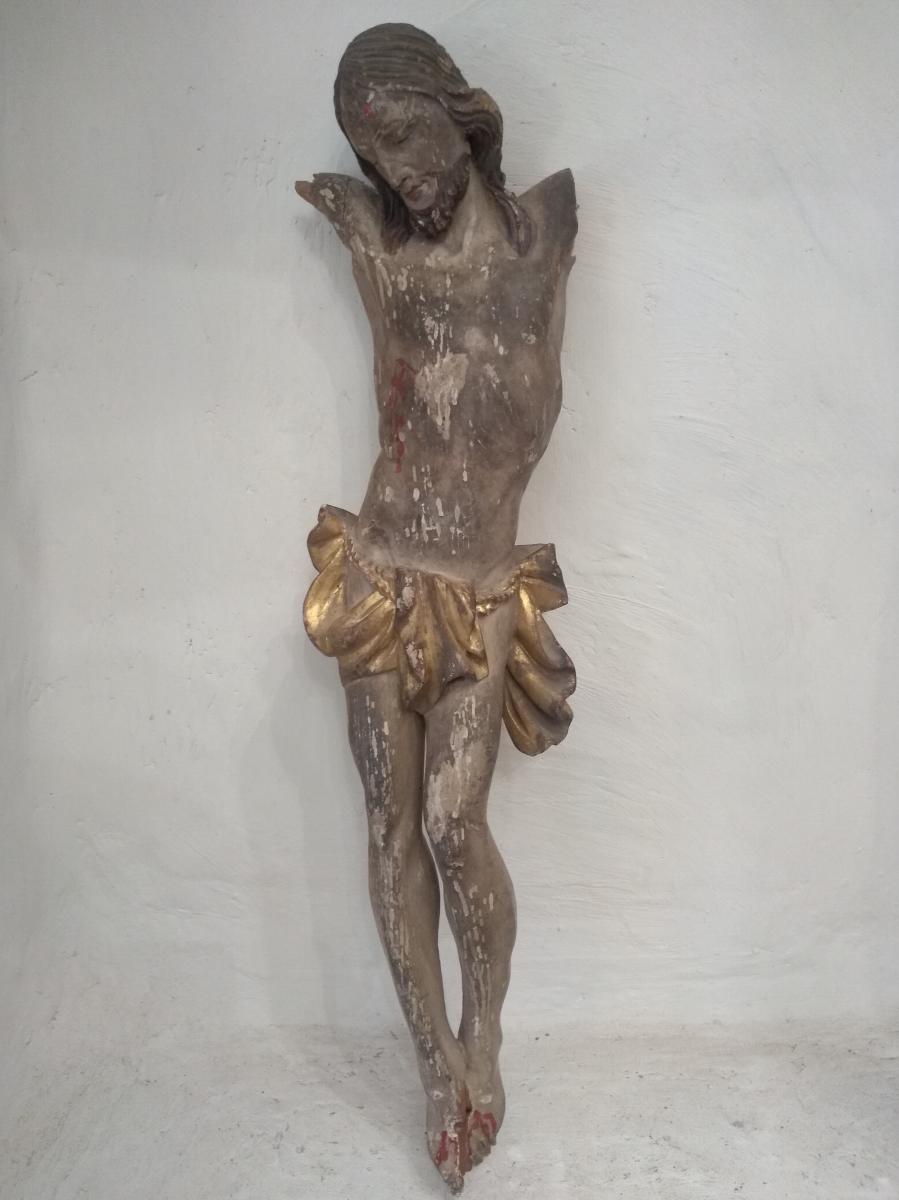 Christ Bois Polychrome XVII -photo-3