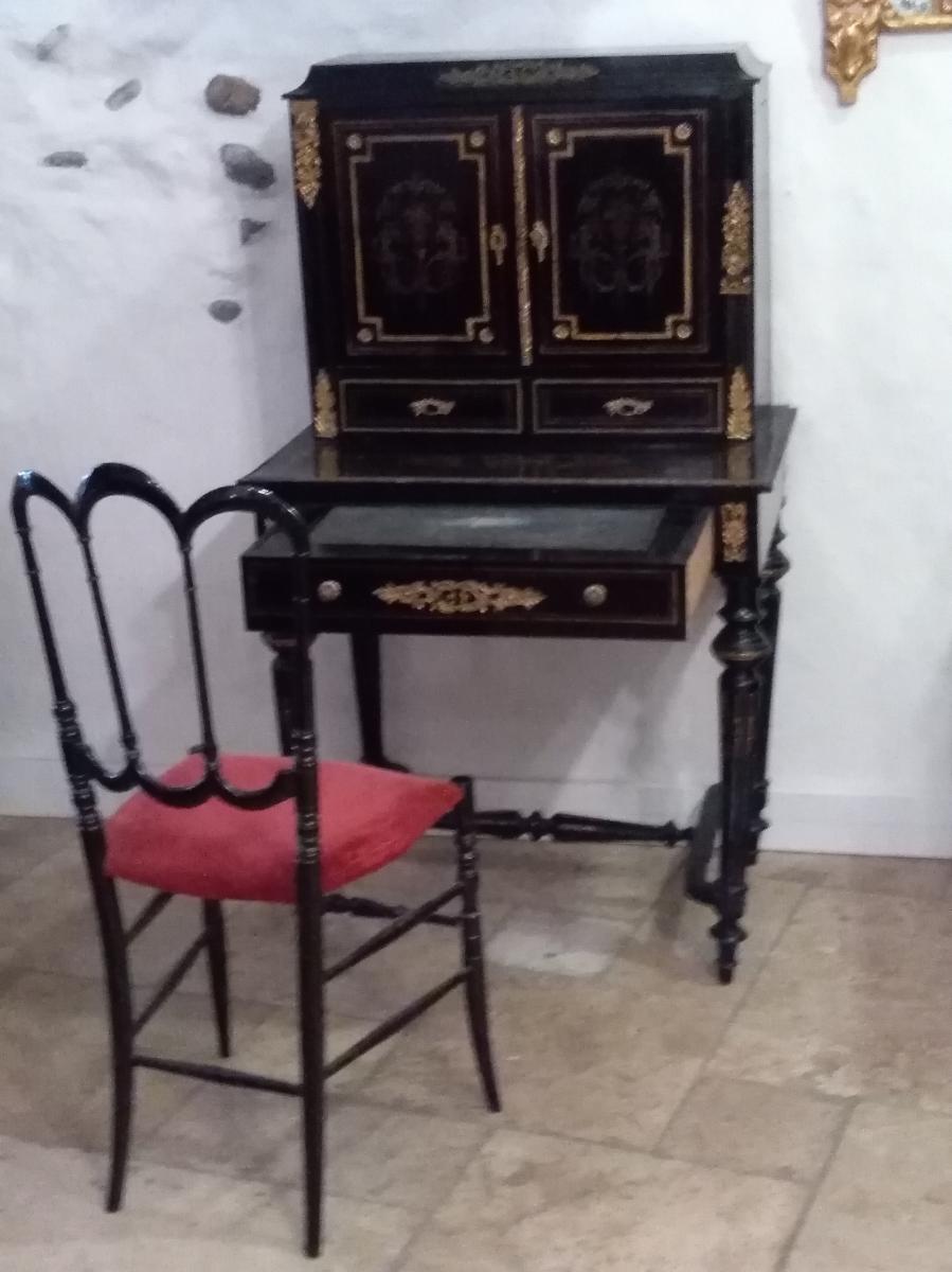 Secretary, Happiness Of The Day, Writing, Marquetry Napoleon III