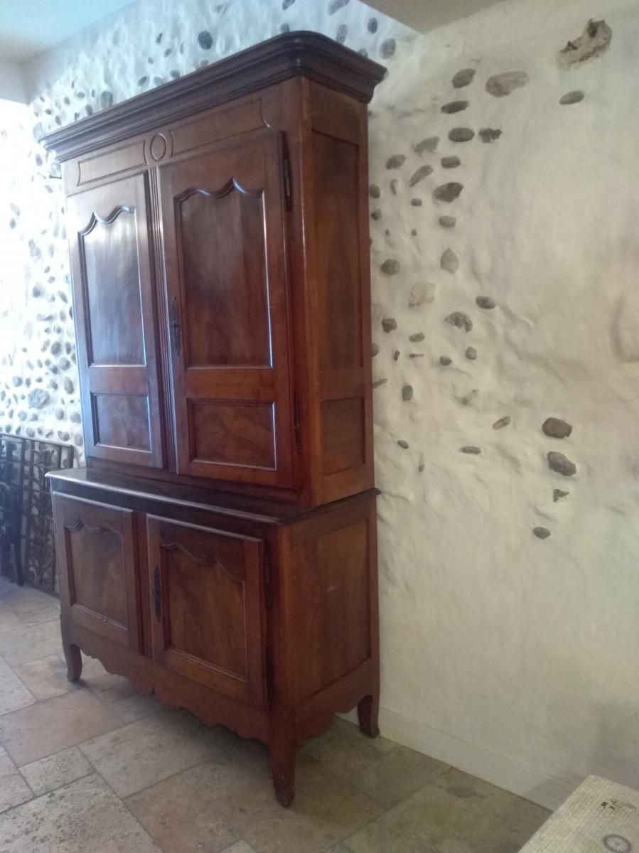 Buffet Louis XV Buffet 2 Corps Louis XV Walnut-photo-2