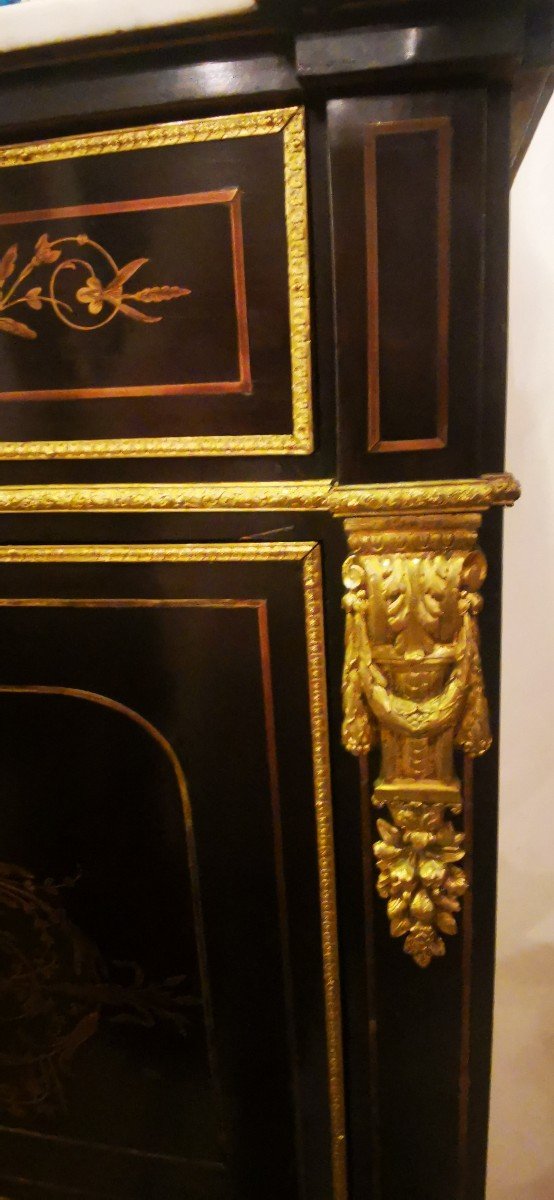 Secretary Napoleon III In Marquetry Of Brass XIX-photo-2