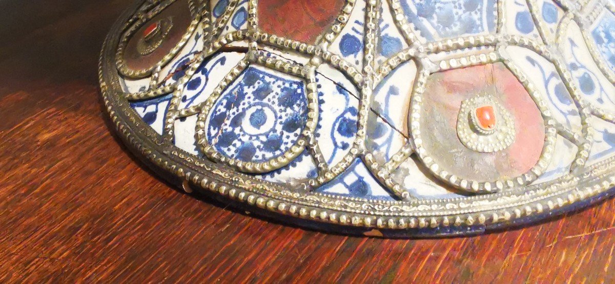 Paire De Grands Vase Ethnique Pot Couvert Maroc-photo-4