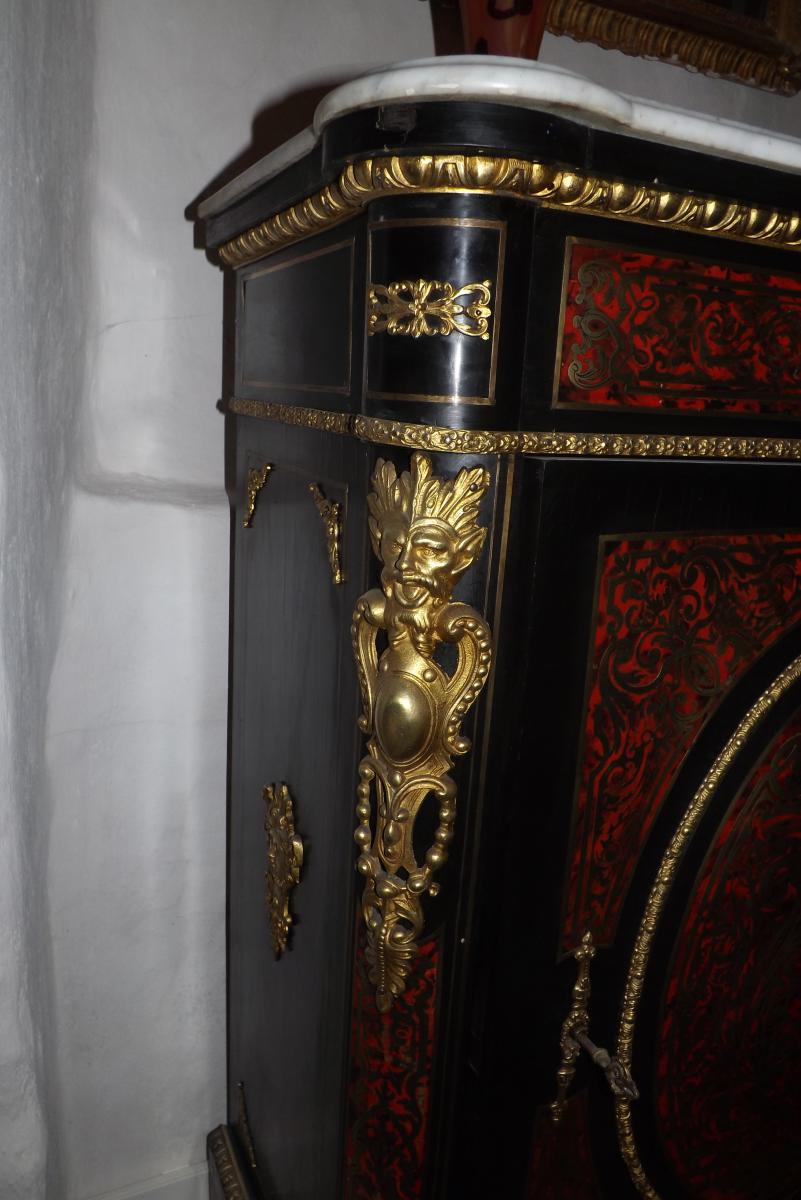 Boulle Marquetry Furniture Support, Napoleon III-photo-2