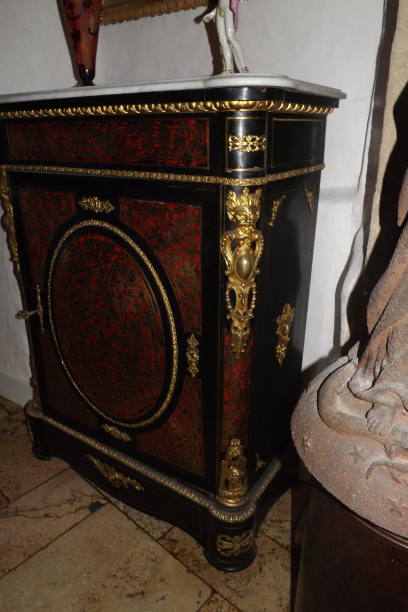 Boulle Marquetry Furniture Support, Napoleon III-photo-3