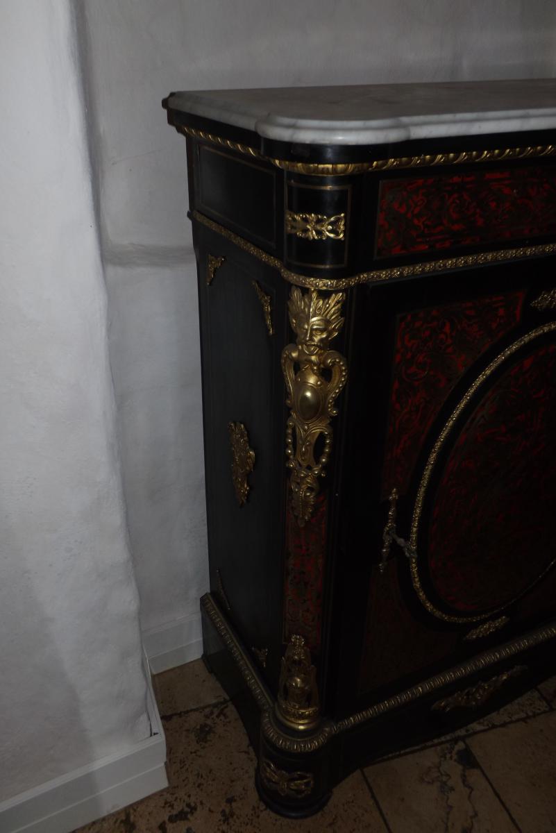 Boulle Marquetry Furniture Support, Napoleon III-photo-4