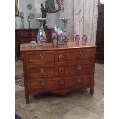 Dresser Walnut Blond XVIII Transition Louis XV