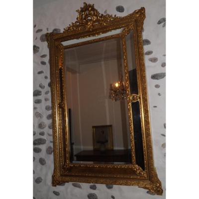 Grand Miroir à Part Close XIX,style Louis XV