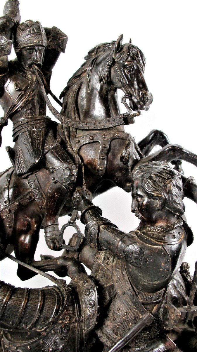 Grande Horloge De Jean-françois-théodore Gechter (1796-1844) « Charles Le Téméraire »-photo-2