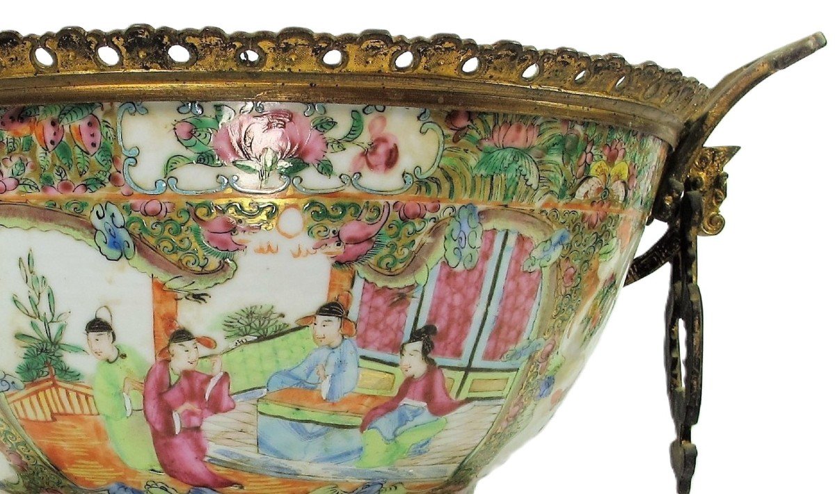 China 19th Century, Canton Porcelain Cup-photo-4