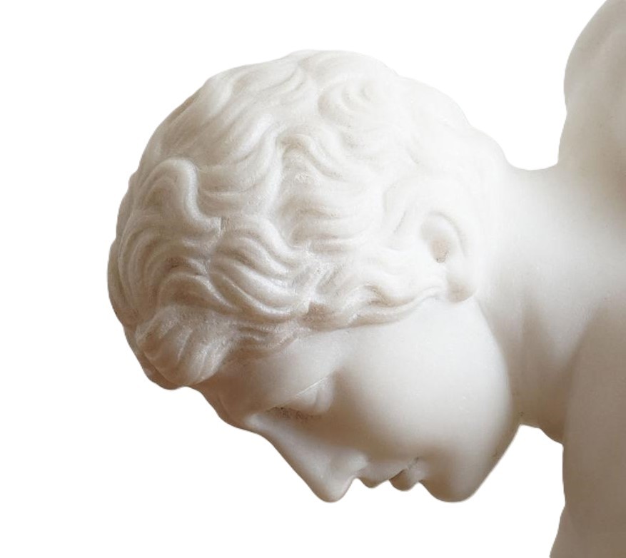 Important Marble Group After The Antique The Wrestlers -photo-3