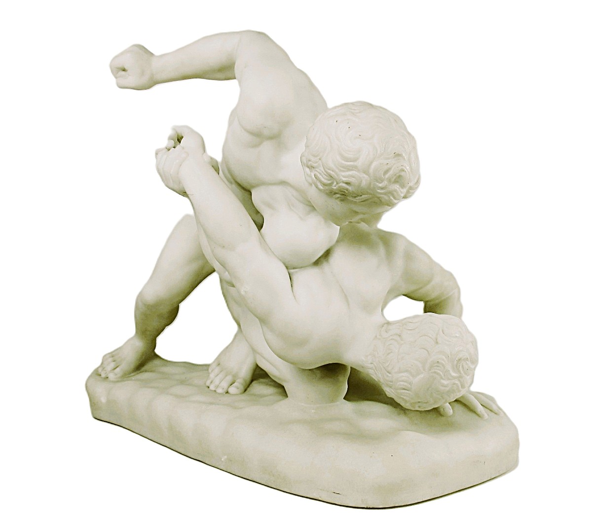 Important Marble Group After The Antique The Wrestlers -photo-6