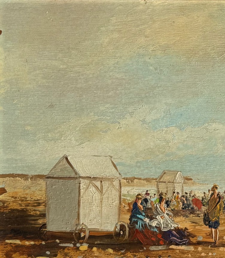 Beach Scenes In Deauville By Marc Clauzade (1957)-photo-2