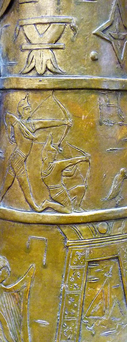 Very Large Orientalist Vase Attributed To Friedrich Goldscheider (1845-1897)-photo-3