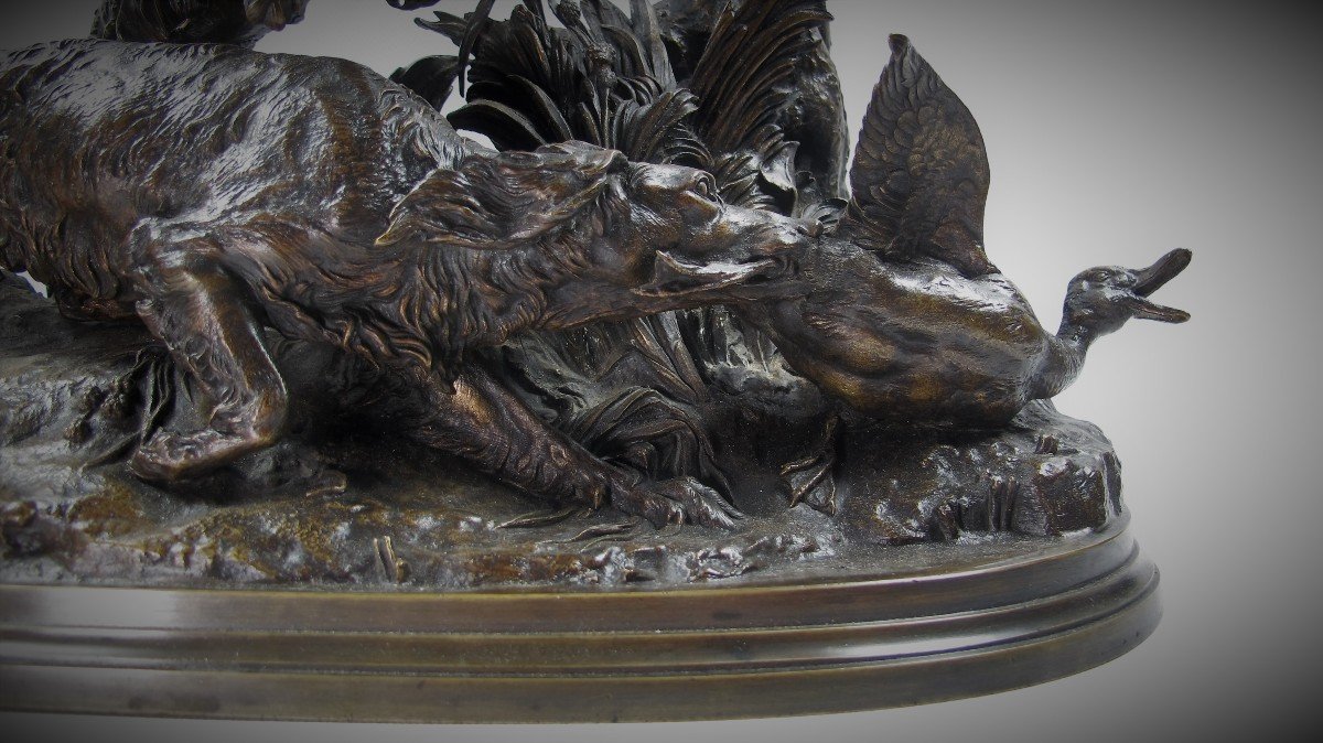 « Chasse Au Canard » De Pierre-jules Mêne (1810-1879)-photo-2