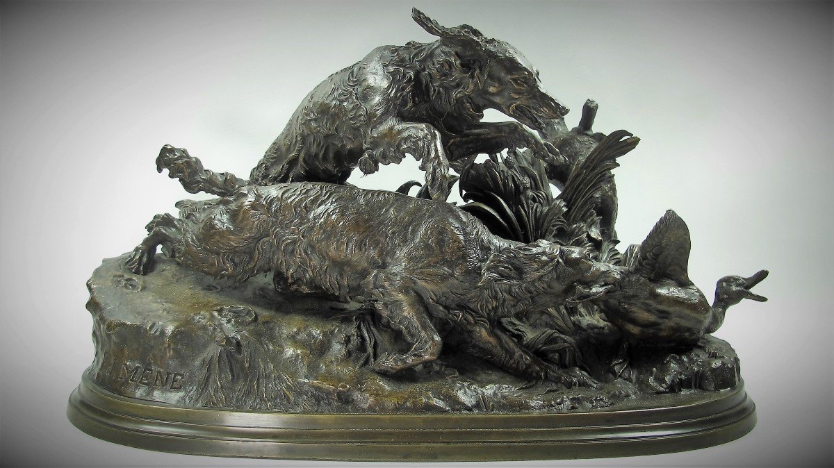 « Chasse Au Canard » De Pierre-jules Mêne (1810-1879)