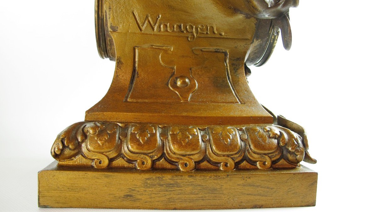 Clock By Arthur Waagen (1833-1898), "time Is Money-photo-1