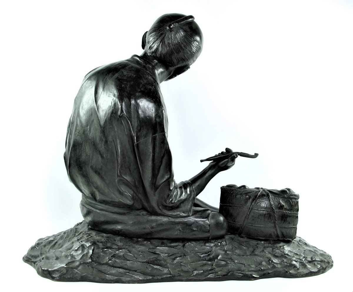 Japan Meiji Period (1868-1912), Important Bronze Okimono-photo-3