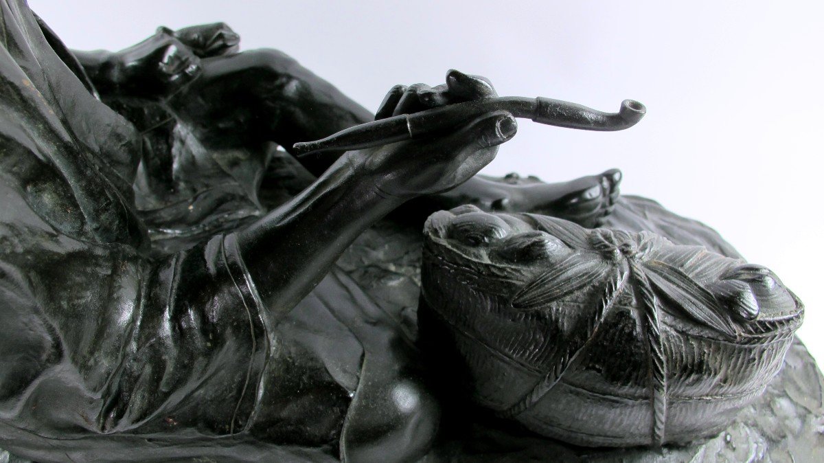 Japan Meiji Period (1868-1912), Important Bronze Okimono-photo-2