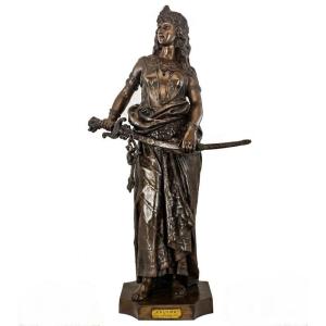 Importante Sculpture En Bronze De Charles Octave Levy (1820-1899), « Salomé »
