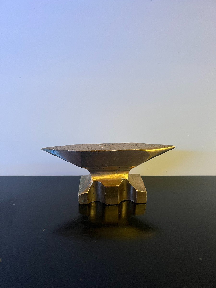 Enclume En Bronze De Bijoutier Ou Horloger .-photo-2