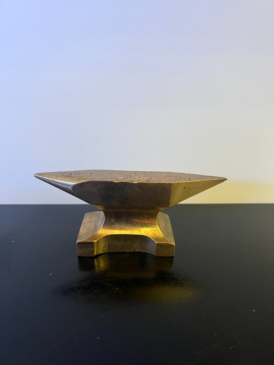 Enclume En Bronze De Bijoutier Ou Horloger .-photo-4