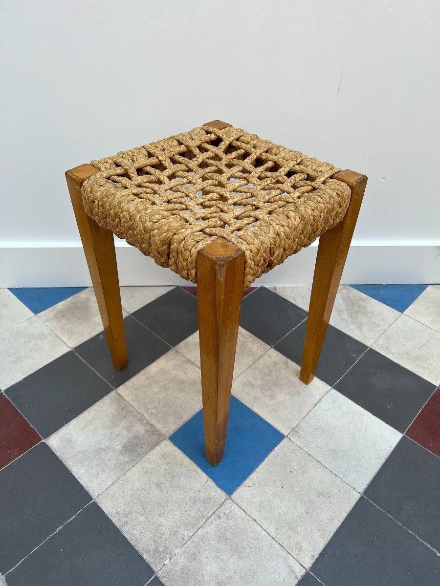 Audoux Minet , Tabouret Design 1950-photo-3