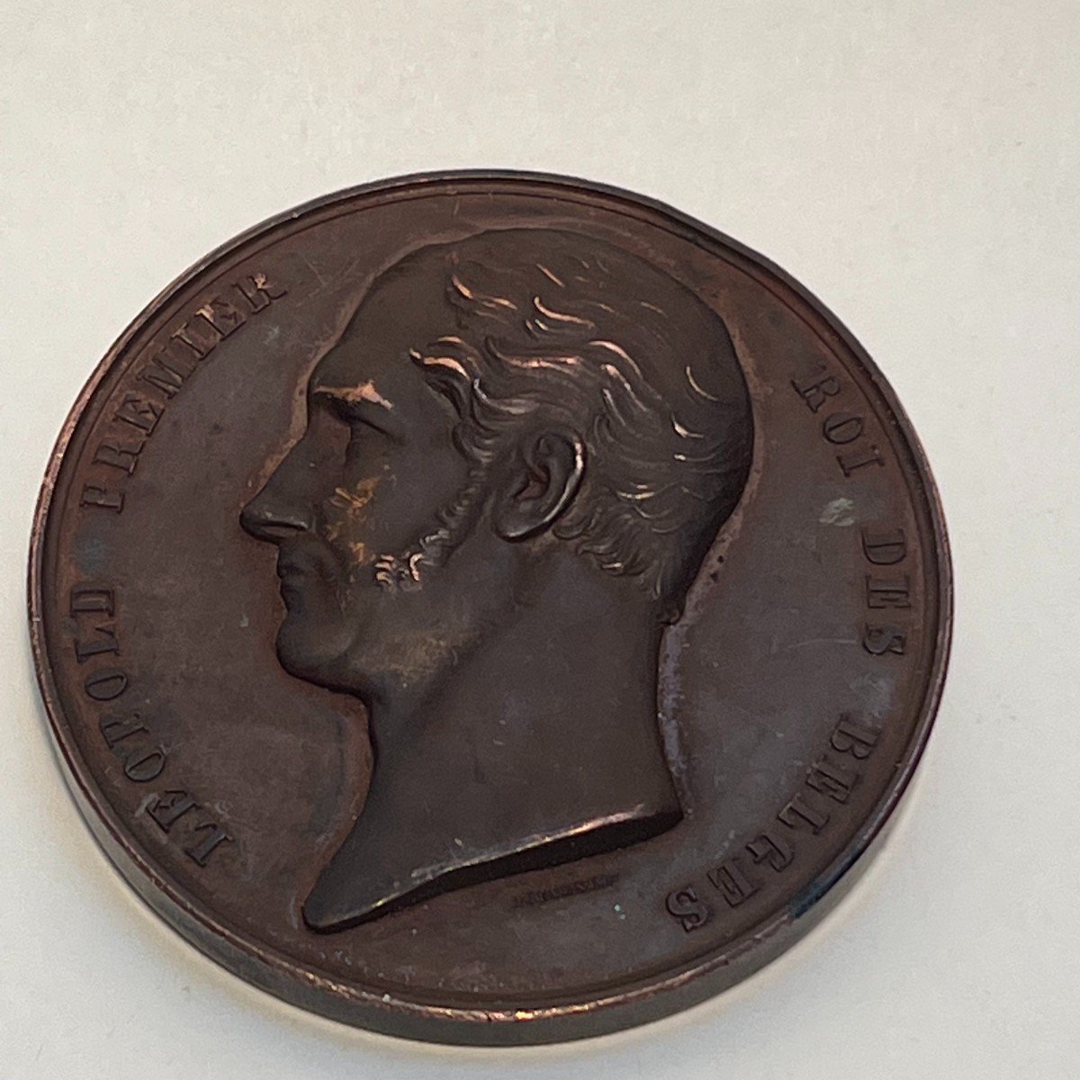 Belgium, Bronze Medal By Jouvenel. Leopold First King Of Belgian Medicine.