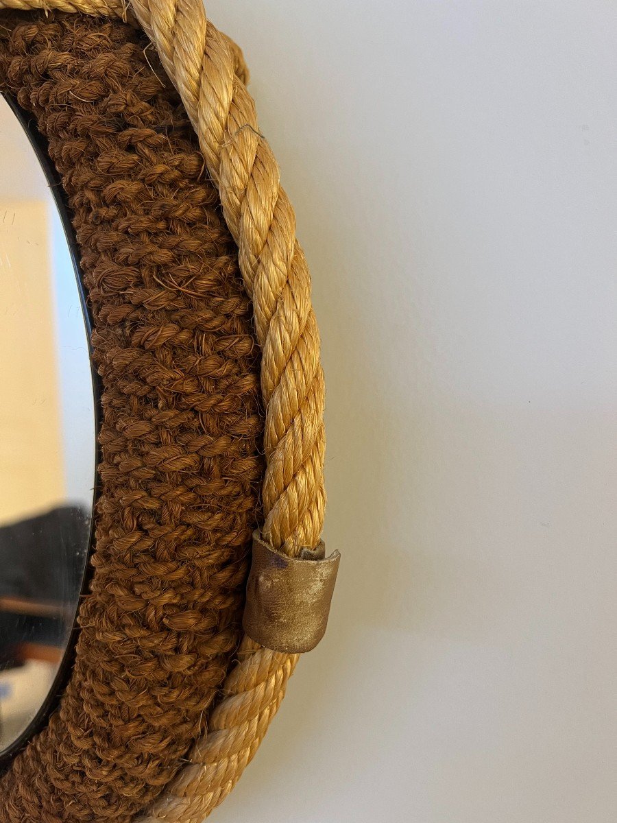 Audoux Minet Dlg . Miroir Design En Cordage .-photo-3