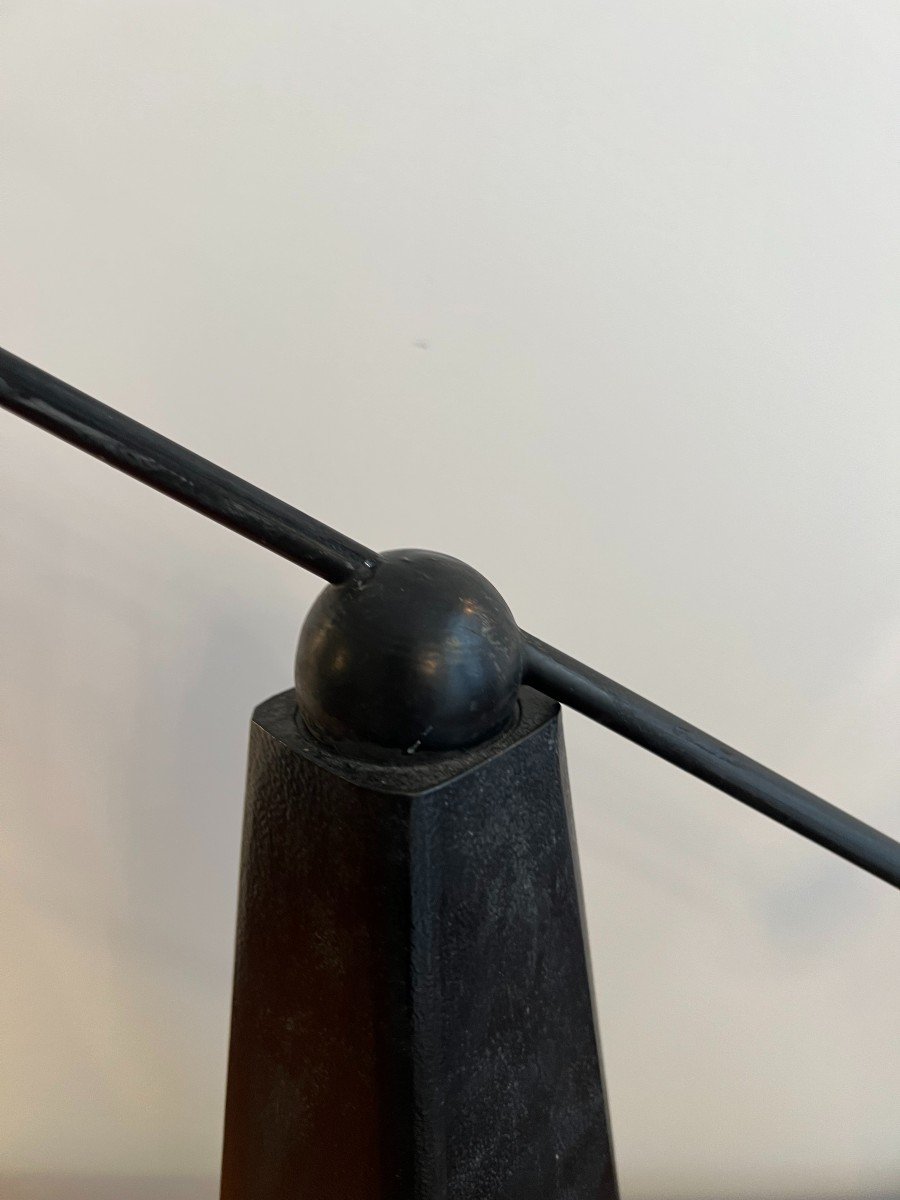 Italie , Design 1980 Lampe De Bureau Model Orbit Par Ron Rezek-photo-1