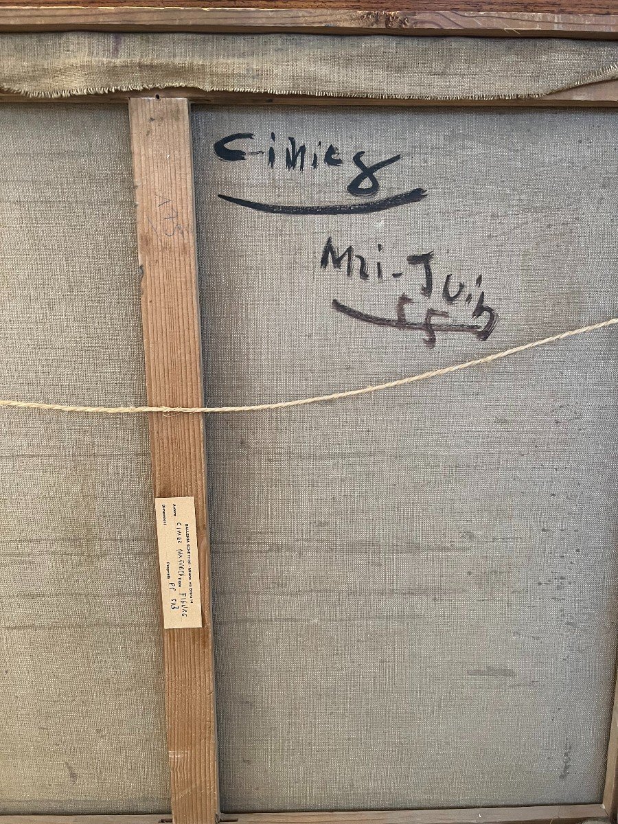 Max Fabre (1928-2021) Painting, Still Life 1955.-photo-2