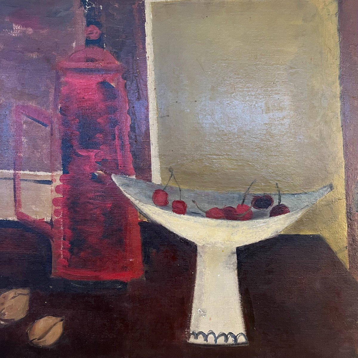 Max Fabre (1928-2021) Painting, Still Life 1955.