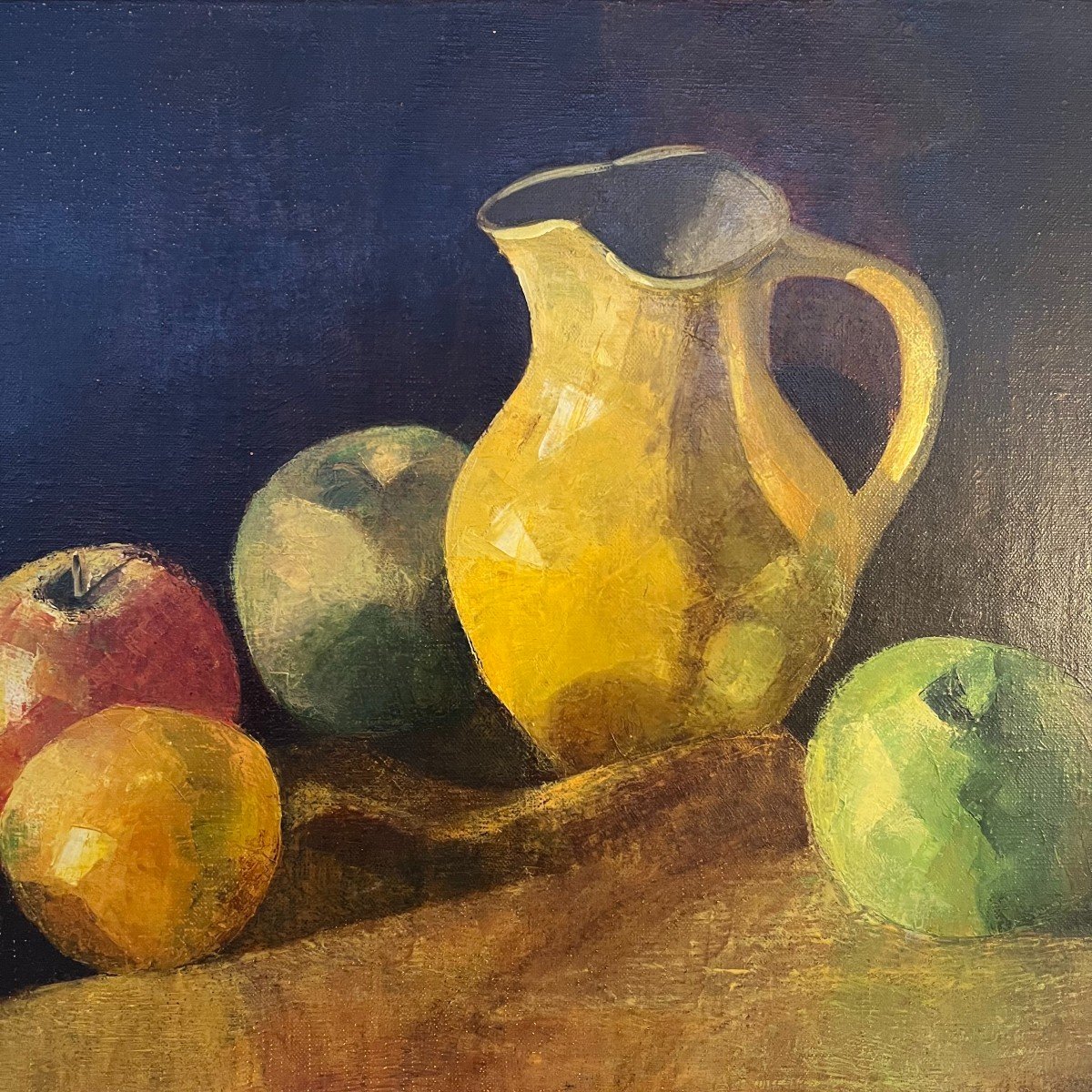 Samet , Tableau Nature Morte Aux Fruits XXeme Siecle .