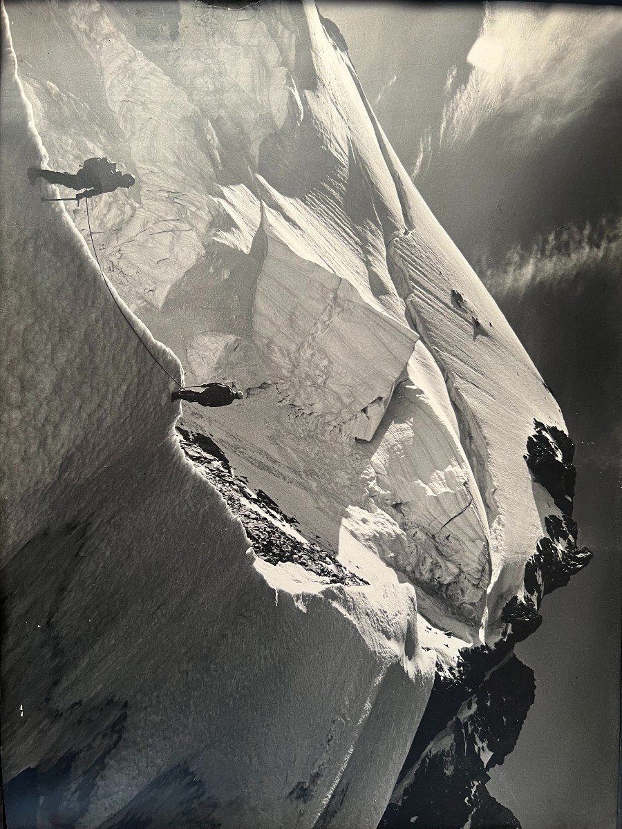 Pierre Tairraz 1933-2000 Chamonix Photographie Montagne .-photo-3