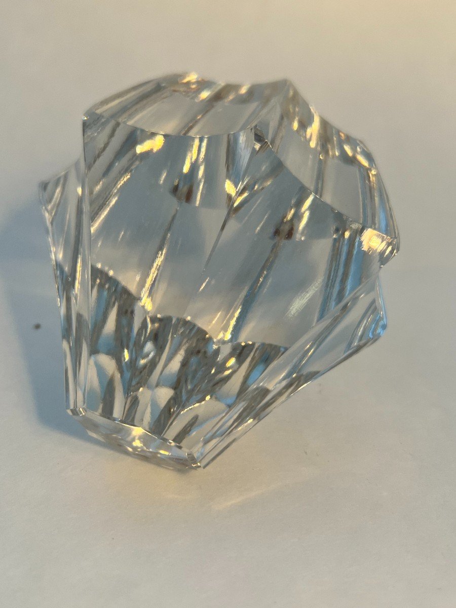 Presse Papier En Verre De Forme Diamant .-photo-4