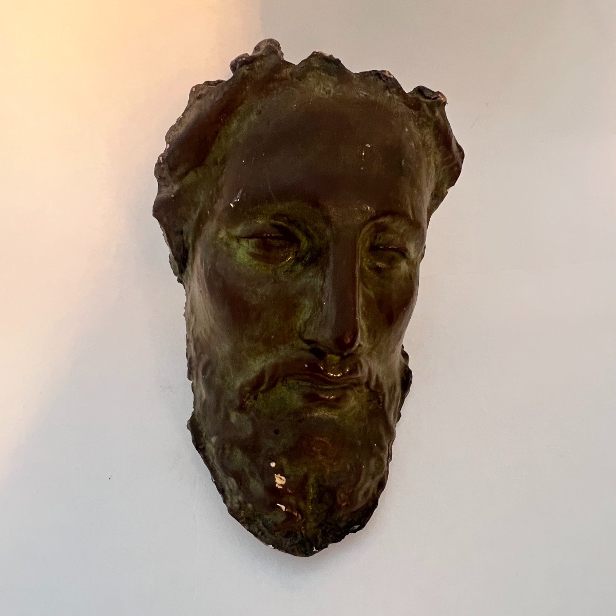 Sculpture, Study Head Of Christ In Plaster.