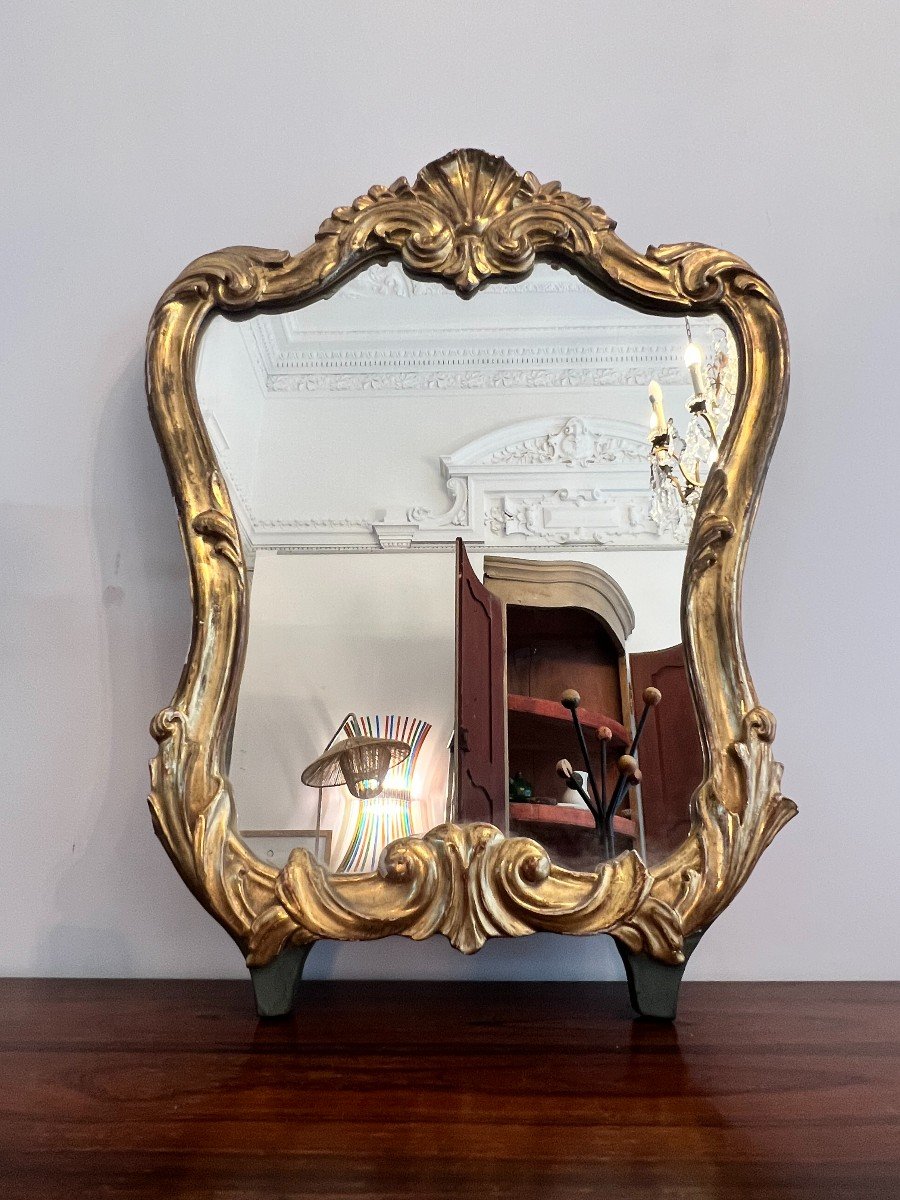 Rocaille Style Mirror.-photo-3