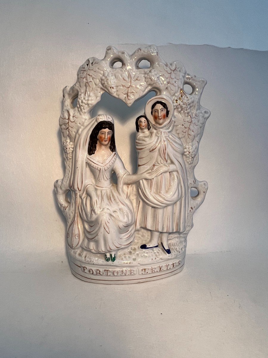 Staffordshire Groupe En Porcelaine .-photo-2