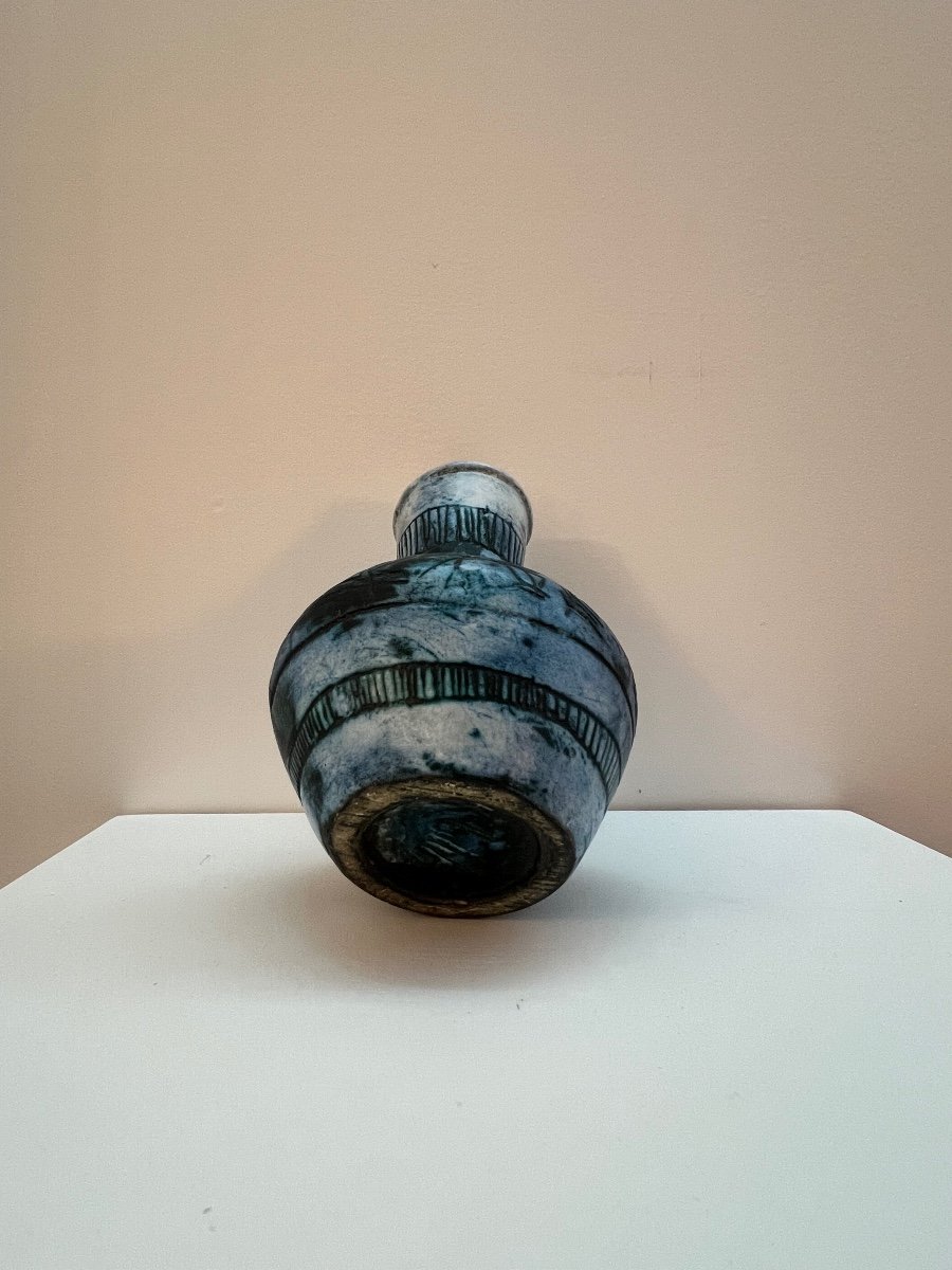 Jacques Blin . Vase Balustre Céramique  XX Eme Siècle .-photo-3