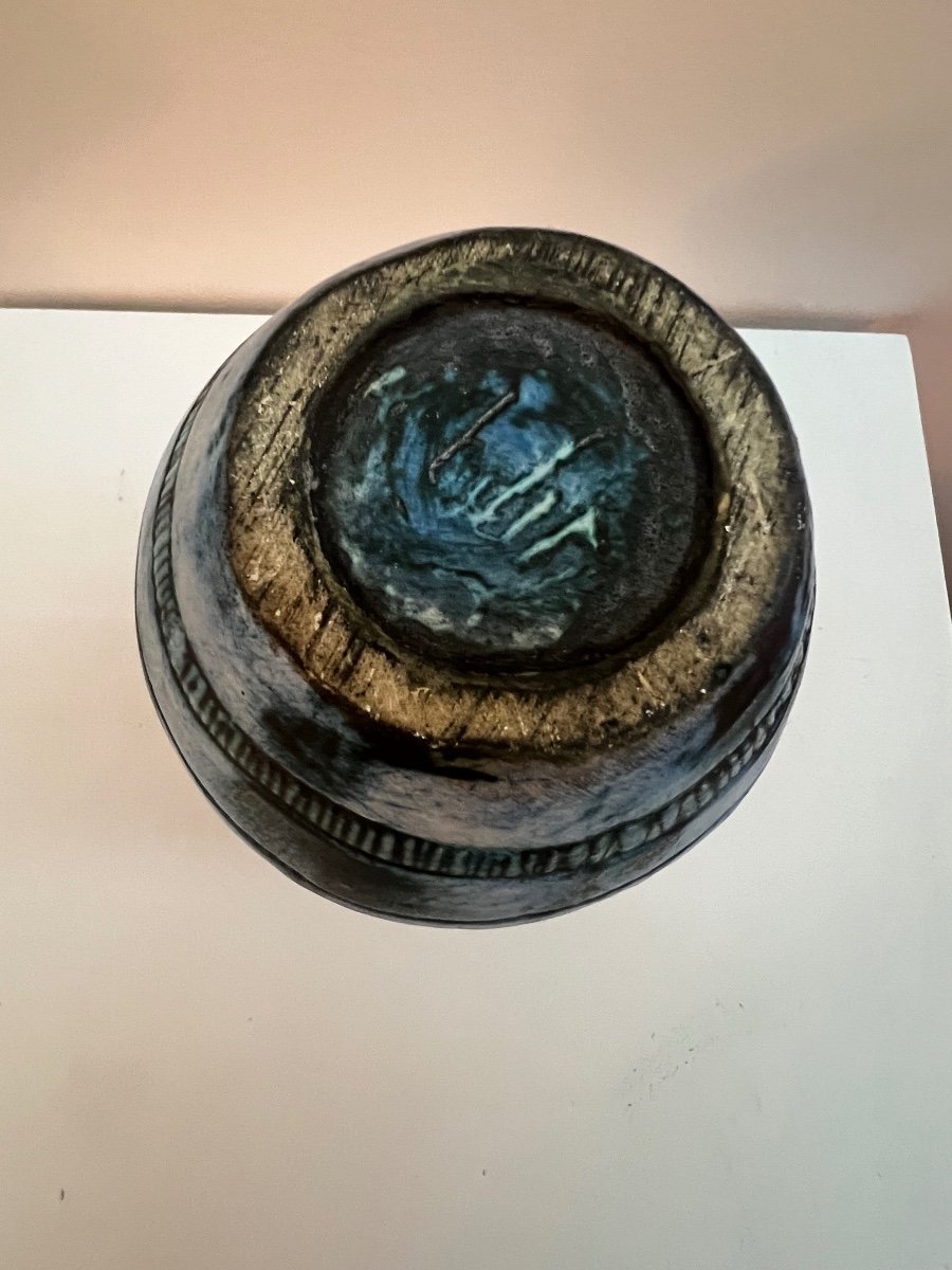 Jacques Blin . Vase Balustre Céramique  XX Eme Siècle .-photo-4