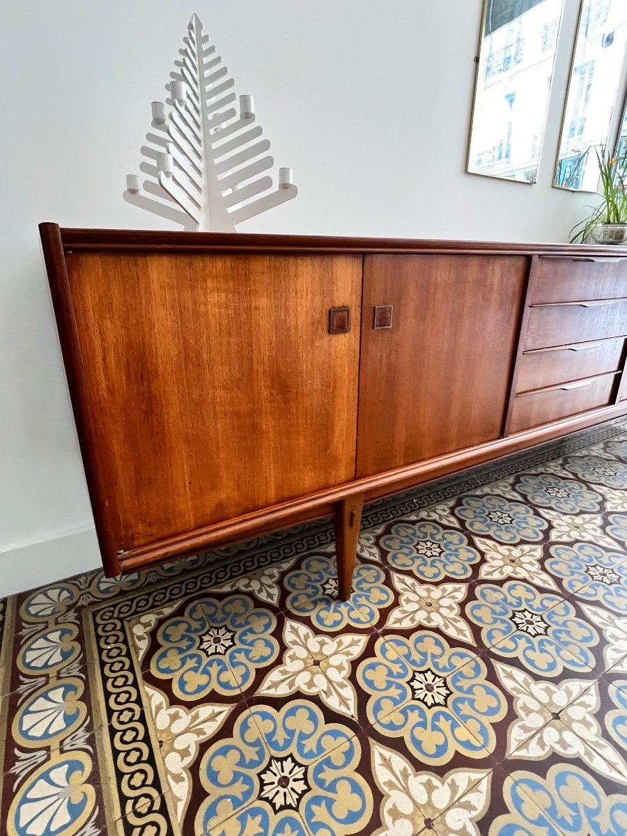 Scandinavian Design Sideboard In Teak.-photo-4