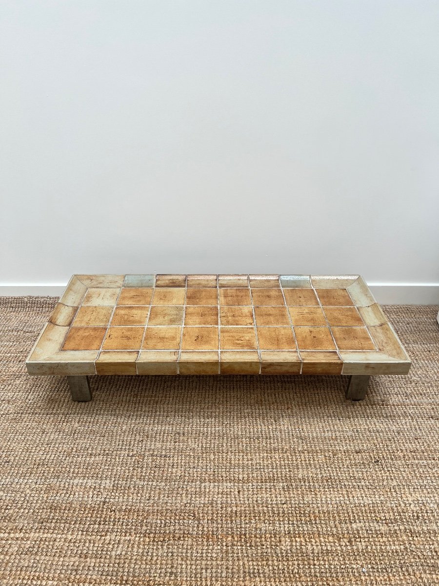 Roger Capron . Table Basse Cuvette .-photo-2