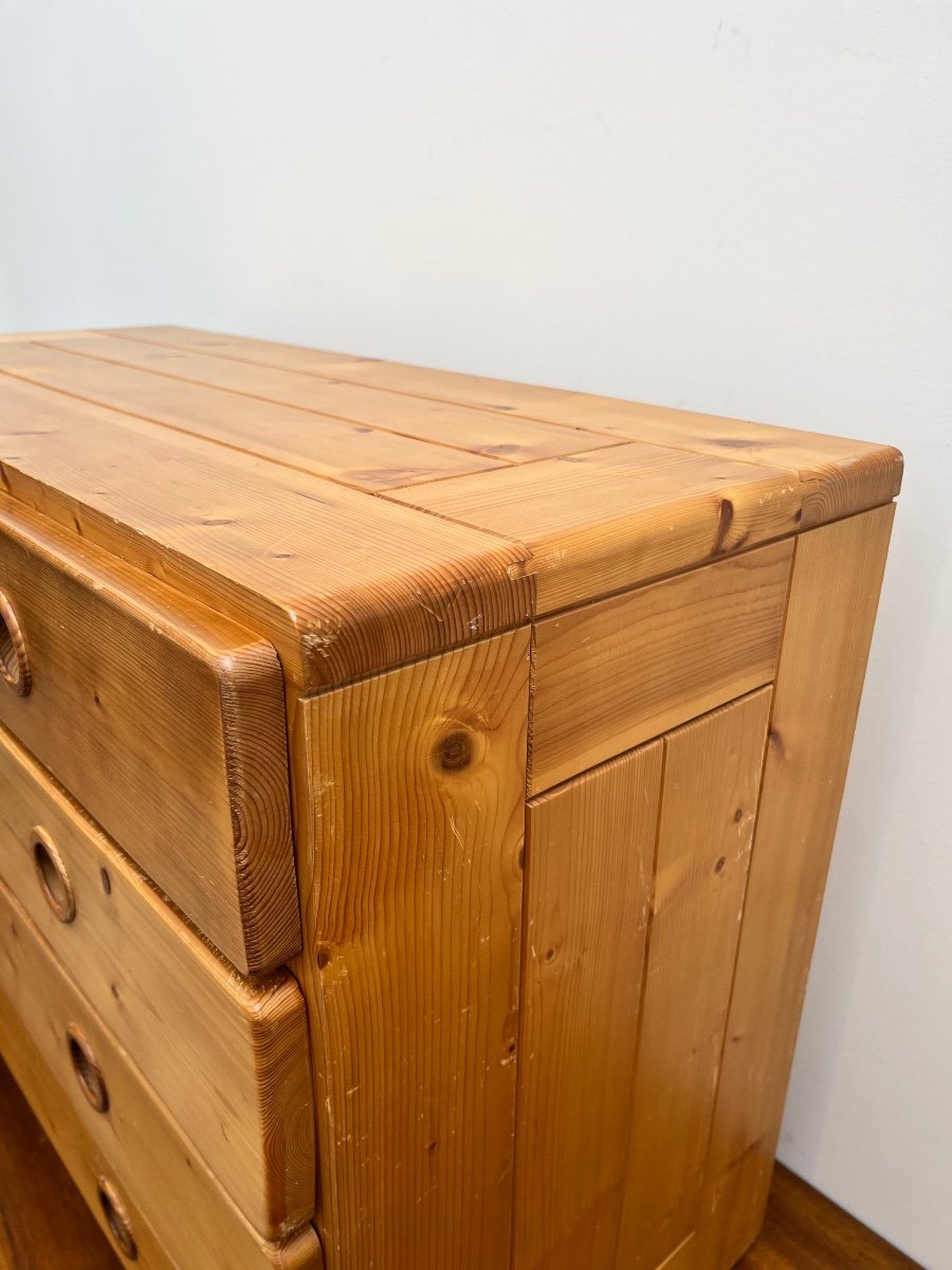 Commode Design 1960 En Pin , Perriand Les Arcs .-photo-2