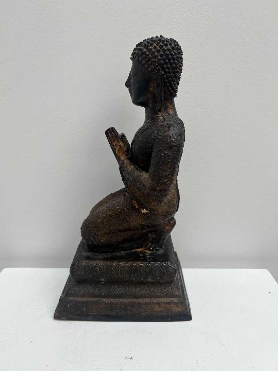 Thaïlande Ou Laos , Bouddha En Bronze . -photo-3