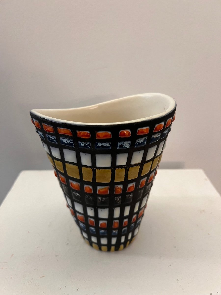 Roger Capron . Vase En Céramique .-photo-1