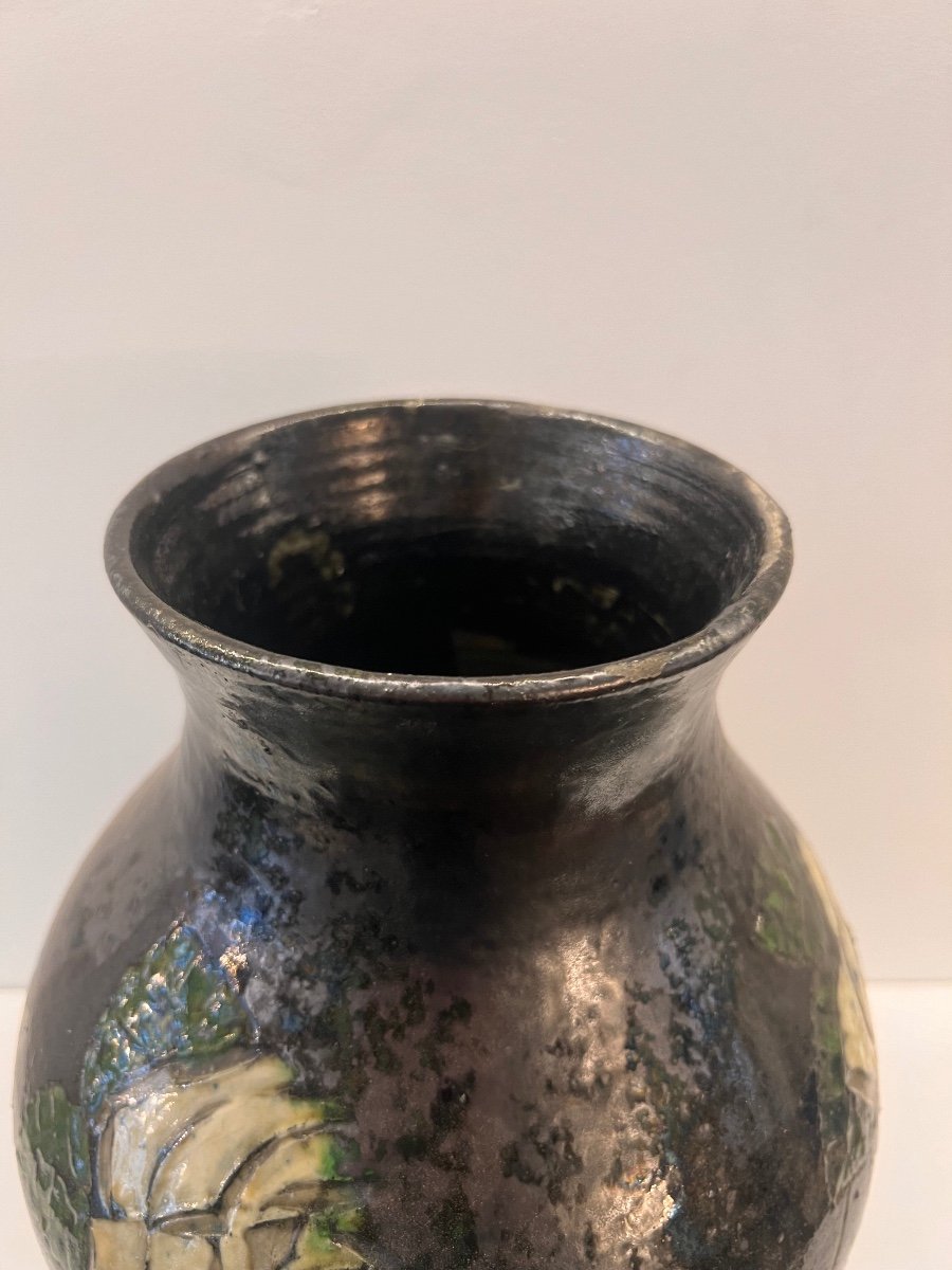Félix Faure, Art Deco Ceramic Vase. Isère Grenoble -photo-2
