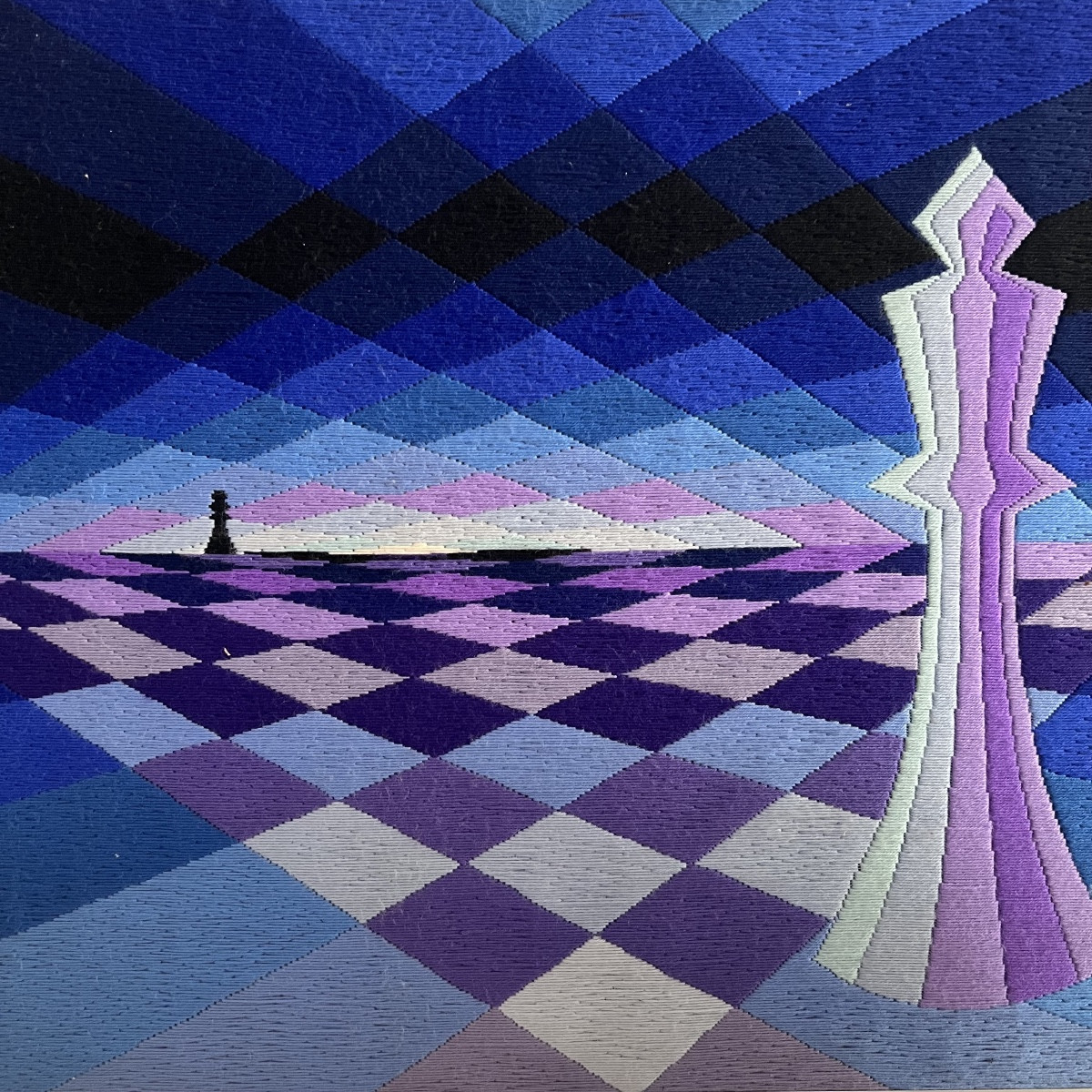 Patrice Allart, Kinetic Tapestry The Chessboard.